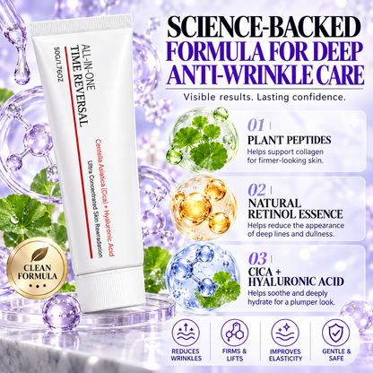 ✨ ALL-IN-ONE TIME REVERSAL Anti-Wrinkle Cream – 🌿Visibly Smooth Fine Lines & Wrinkles, Firm Sagging Skin & Restore a Youthful Glow | Face & Neck Care💖-LUX