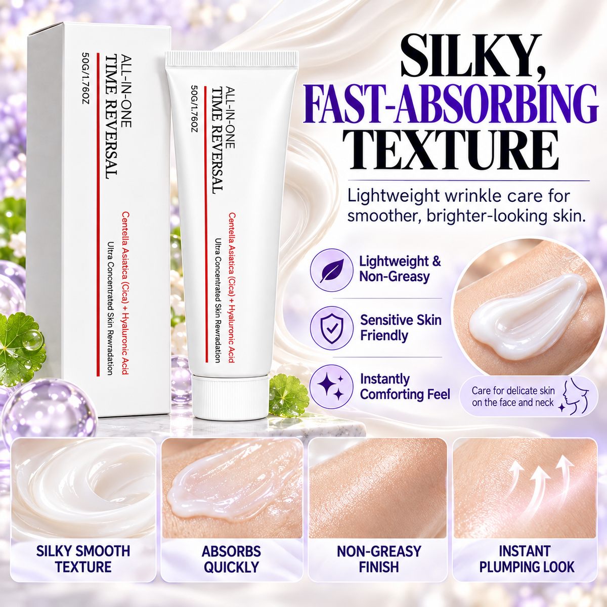 ✨ ALL-IN-ONE TIME REVERSAL Anti-Wrinkle Cream – 🌿Visibly Smooth Fine Lines & Wrinkles, Firm Sagging Skin & Restore a Youthful Glow | Face & Neck Care💖-LUX