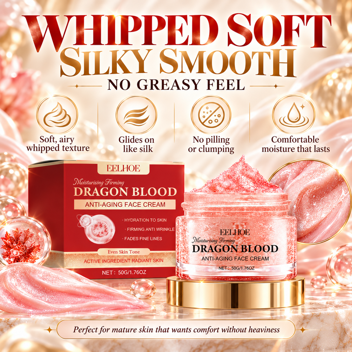 👑 EELHOE Luxury Dragon Blood Face Cream – Smooth, Firm & Restore Your Radiant Glow ✨-LUX2